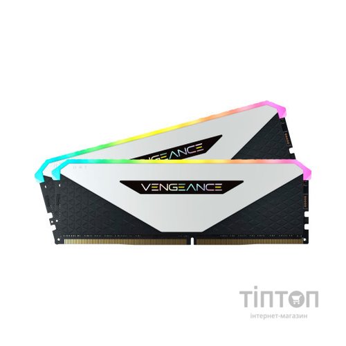Модуль пам'яті для комп'ютера DDR4 32GB (2x16GB) 3600 MHz Vengeance RGB RT White Corsair (CMN32GX4M2Z3600C18W)
