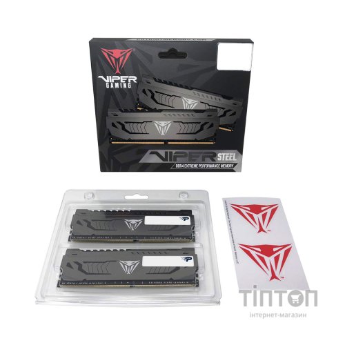 Модуль пам'яті для комп'ютера DDR4 32GB (2x16GB) 3600 MHz Viper Steel Patriot (PVS432G360C8K)