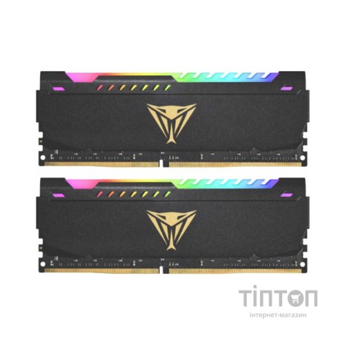 Модуль пам'яті для комп'ютера DDR4 32GB (2x16GB) 3600 MHz Viper Steel RGB Patriot (PVSR432G320C8K)