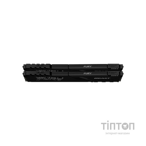 Модуль пам'яті для комп'ютера DDR4 64GB (2x32GB) 3200 MHz Fury Beast Black Kingston Fury (ex.HyperX) (KF432C16BBK2/64)