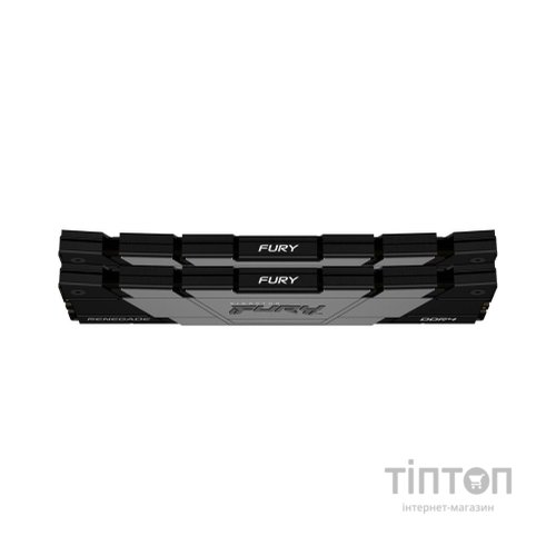 Модуль пам'яті для комп'ютера DDR4 64GB (2x32GB) 3200 MHz Fury Renegade Black Kingston Fury (ex.HyperX) (KF432C16RB2K2/64)