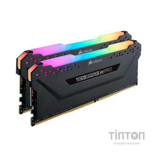 Модуль пам'яті для комп'ютера DDR4 64GB (2x32GB) 3200 MHz Vengeance RGB Pro Corsair (CMW64GX4M2E3200C16)