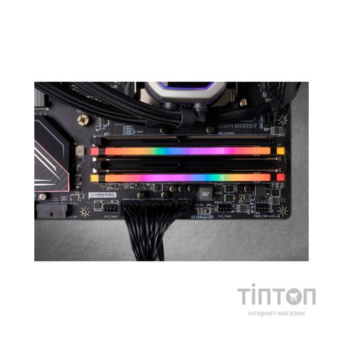 Модуль пам'яті для комп'ютера DDR4 64GB (2x32GB) 3200 MHz Vengeance RGB Pro Corsair (CMW64GX4M2E3200C16)