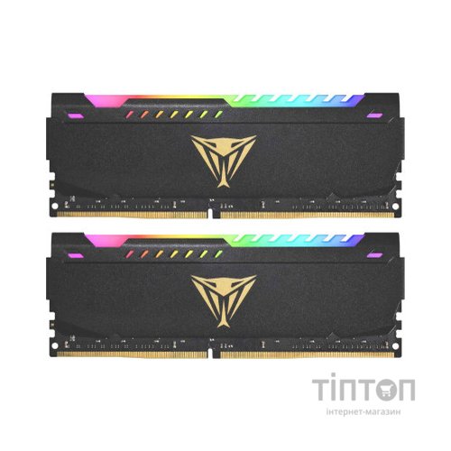 Модуль пам'яті для комп'ютера DDR4 64GB (2x32GB) 3200 MHz Viper Steel RGB Patriot (PVSR464G320C8K)