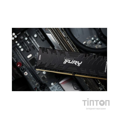 Модуль пам'яті для комп'ютера DDR4 64GB (2x32GB) 3600 MHz Fury Renegade Black Kingston Fury (ex.HyperX) (KF436C18RBK2/64)