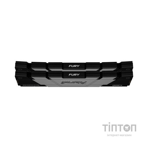 Модуль пам'яті для комп'ютера DDR4 64GB (2x32GB) 3600 MHz Renegade Black Kingston Fury (ex.HyperX) (KF436C18RB2K2/64)