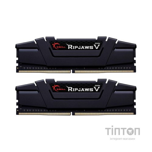 Модуль пам'яті для комп'ютера DDR4 64GB (2x32GB) 4400 MHz RipjawsV Black G.Skill (F4-4400C19D-64GVK)