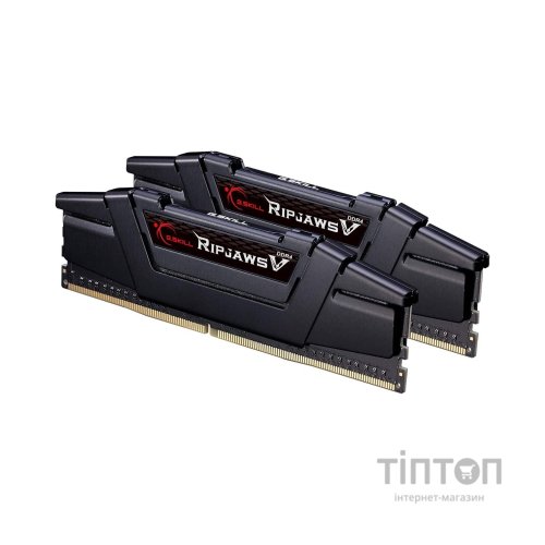 Модуль пам'яті для комп'ютера DDR4 64GB (2x32GB) 4400 MHz RipjawsV Black G.Skill (F4-4400C19D-64GVK)