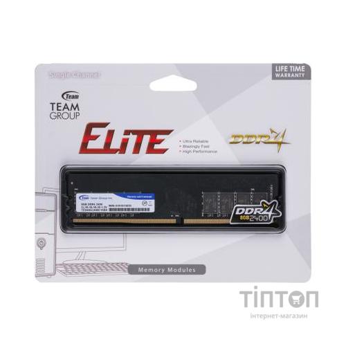 Модуль пам'яті для комп'ютера DDR4 8GB 2400 MHz Elite Team (TED48G2400C1601)