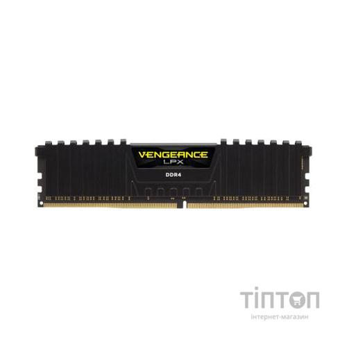 Модуль пам'яті для комп'ютера DDR4 8GB 2400 MHz Vengeance LPX Black Corsair (CMK8GX4M1A2400C16)