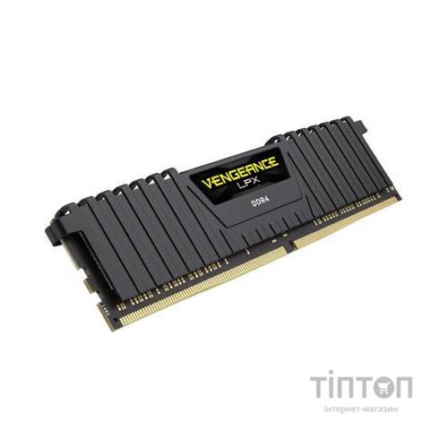 Модуль пам'яті для комп'ютера DDR4 8GB 2400 MHz Vengeance LPX Black Corsair (CMK8GX4M1A2400C16)