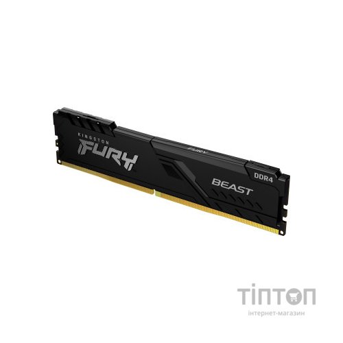 Модуль пам'яті для комп'ютера DDR4 8GB 2666 MHz Fury Beast Black Kingston Fury (ex.HyperX) (KF426C16BB/8)