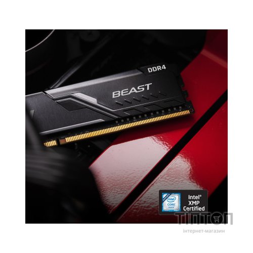 Модуль пам'яті для комп'ютера DDR4 8GB 2666 MHz Fury Beast Black Kingston Fury (ex.HyperX) (KF426C16BB/8)