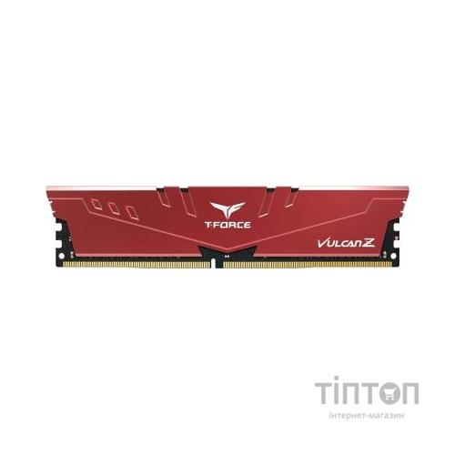 Модуль пам'яті для комп'ютера DDR4 8GB 2666 MHz T-Force Vulcan Z Red Team (TLZRD48G2666HC18H01)