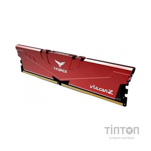 Модуль пам'яті для комп'ютера DDR4 8GB 2666 MHz T-Force Vulcan Z Red Team (TLZRD48G2666HC18H01)