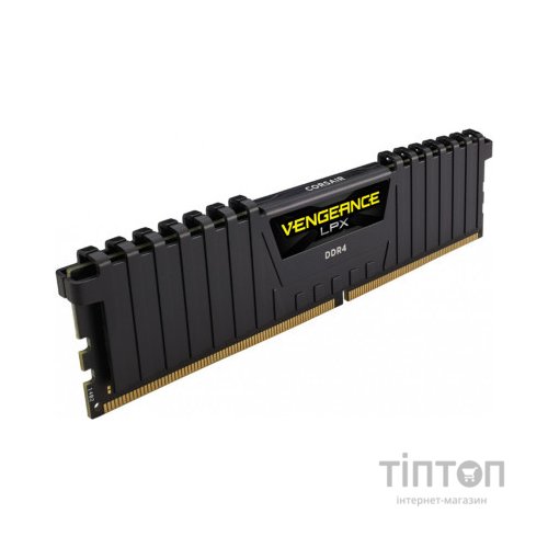 Модуль пам'яті для комп'ютера DDR4 8GB (2x4GB) 2400 MHz Vengeance LPX Black Corsair (CMK8GX4M2A2400C14)