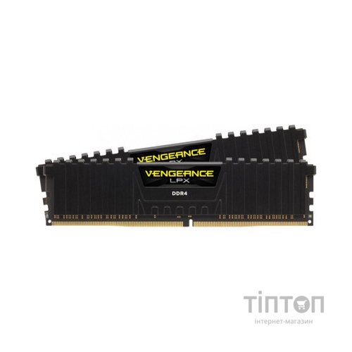 Модуль пам'яті для комп'ютера DDR4 8GB (2x4GB) 2400 MHz Vengeance LPX Black Corsair (CMK8GX4M2A2400C14)