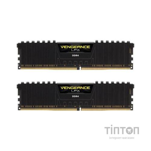 Модуль пам'яті для комп'ютера DDR4 8GB (2x4GB) 3000 MHz Vengeance LPX black Corsair (CMK8GX4M2C3000C16)