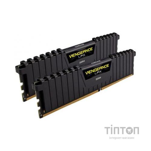 Модуль пам'яті для комп'ютера DDR4 8GB (2x4GB) 3000 MHz Vengeance LPX black Corsair (CMK8GX4M2C3000C16)
