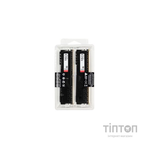 Модуль пам'яті для комп'ютера DDR4 8GB (2x4GB) 3200 MHz Fury Beast Black Kingston Fury (ex.HyperX) (KF432C16BBK2/8)