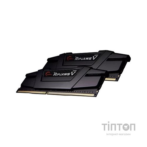 Модуль пам'яті для комп'ютера DDR4 8GB (2x4GB) 3200 MHz RIPJAWS V Black G.Skill (F4-3200C16D-8GVKB)