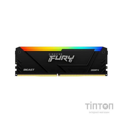 Модуль пам'яті для комп'ютера DDR4 8GB 3200 MHz Beast RGB Kingston Fury (ex.HyperX) (KF432C16BB12A/16)