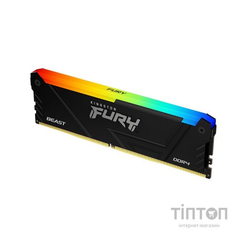 Модуль пам'яті для комп'ютера DDR4 8GB 3200 MHz Beast RGB Kingston Fury (ex.HyperX) (KF432C16BB12A/16)