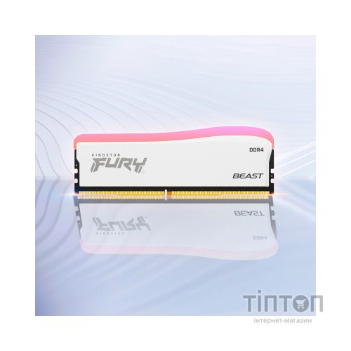 Модуль пам'яті для комп'ютера DDR4 8GB 3200 MHz Beast White RGB SE Kingston Fury (ex.HyperX) (KF432C16BWA/8)