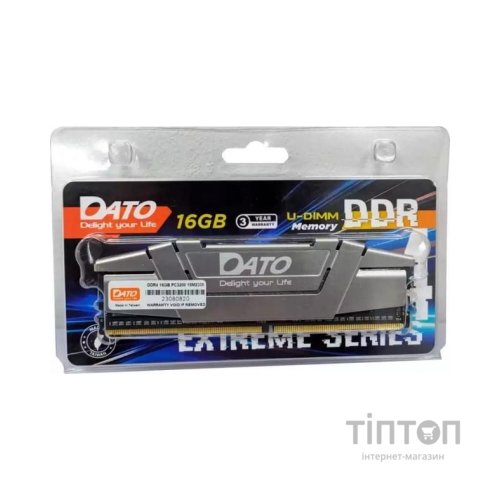 Модуль пам'яті для комп'ютера DDR4 8GB 3200 MHz Extreme Grey Dato (EXB8G4DLDND32)