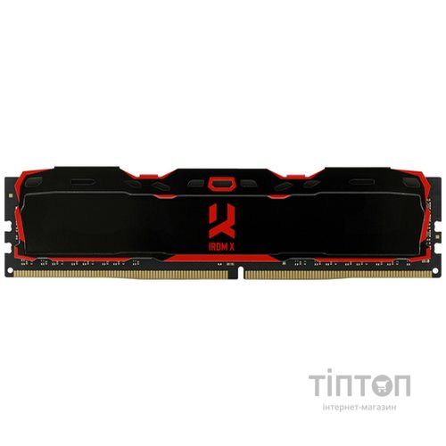 Модуль пам'яті для комп'ютера DDR4 8GB 3200 MHz IRDM X Black Goodram (IR-X3200D464L16SA/8G)