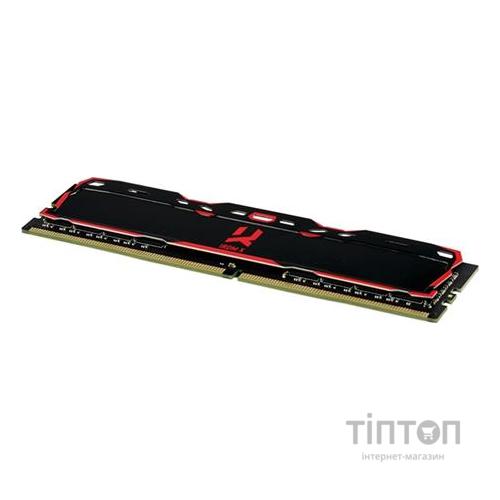Модуль пам'яті для комп'ютера DDR4 8GB 3200 MHz IRDM X Black Goodram (IR-X3200D464L16SA/8G)