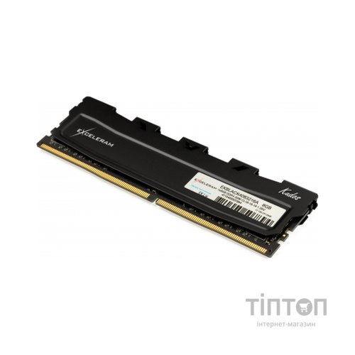 Модуль пам'яті для комп'ютера DDR4 8GB 3200 MHz Kudos Black eXceleram (EKBLACK4083216A)