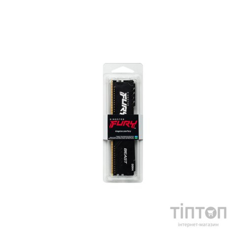 Модуль пам'яті для комп'ютера DDR4 8GB 3733 MHz Fury Beast Black Kingston Fury (ex.HyperX) (KF437C19BB/8)