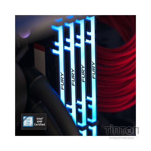 Модуль пам'яті для комп'ютера DDR4 8GB 4000 MHz Fury Renegade RGB Kingston Fury (ex.HyperX) (KF440C19RBA/8)