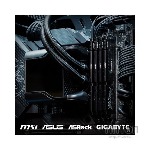 Модуль пам'яті для комп'ютера DDR5 16GB (2x8GB) 5600 MHz Beast Kingston Fury (ex.HyperX) (KF556C36BBEK2-16)