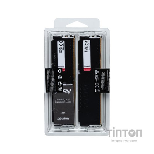 Модуль пам'яті для комп'ютера DDR5 16GB (2x8GB) 6000 MHz Beast Kingston Fury (ex.HyperX) (KF560C36BBEK2-16)