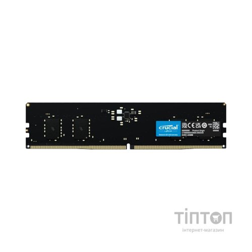 Модуль пам'яті для комп'ютера DDR5 16GB 4800 MHz Micron (CT16G48C40U5)