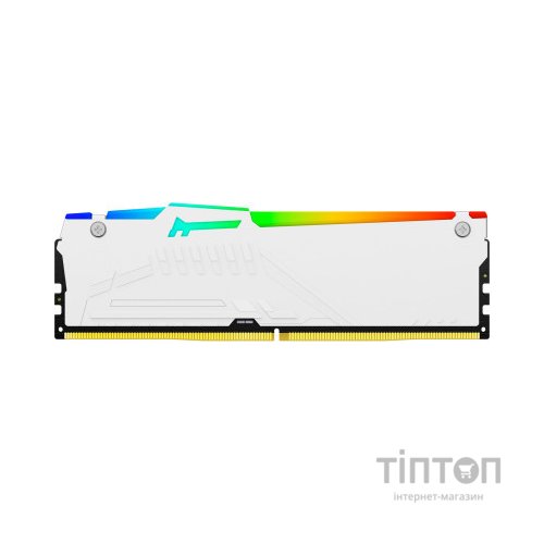 Модуль пам'яті для комп'ютера DDR5 16GB 5200 MHz Beast RGB EXPO White Kingston Fury (ex.HyperX) (KF552C36BWEA-16)