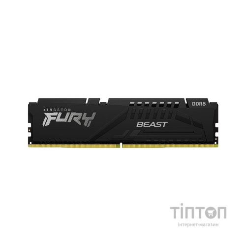 Модуль пам'яті для комп'ютера DDR5 16GB 6000 MHz Beast AM5 Black Kingston Fury (ex.HyperX) (KF560C36BBE-16)