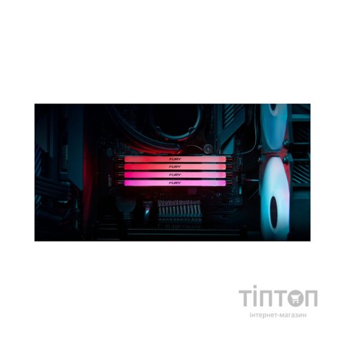 Модуль пам'яті для комп'ютера DDR5 16GB 6000 MHz Renegade RGB Kingston Fury (ex.HyperX) (KF560C32RSA-16)