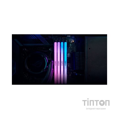 Модуль пам'яті для комп'ютера DDR5 16GB 6000 MHz Renegade RGB Kingston Fury (ex.HyperX) (KF560C32RSA-16)