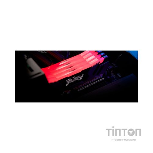 Модуль пам'яті для комп'ютера DDR5 16GB 6000 MHz Renegade RGB Kingston Fury (ex.HyperX) (KF560C32RSA-16)