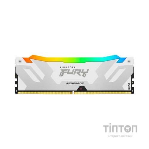 Модуль пам'яті для комп'ютера DDR5 16GB 7200 MHz Renegade RGB White XMP Kingston Fury (ex.HyperX) (KF572C38RWA-16)