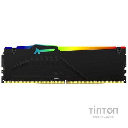 Модуль пам'яті для комп'ютера DDR5 32GB (2x16GB) 5200 MHz Beast RGB AM5 Black Kingston Fury (ex.HyperX) (KF552C36BBEAK2-32)