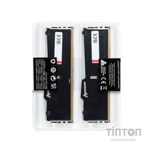Модуль пам'яті для комп'ютера DDR5 32GB (2x16GB) 5200 MHz Beast RGB XMP Kingston Fury (ex.HyperX) (KF552C40BBAK2-32)