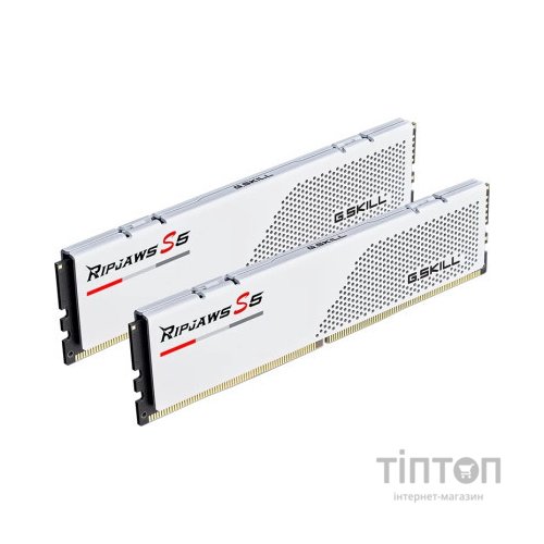 Модуль пам'яті для комп'ютера DDR5 32GB (2x16GB) 5200 MHz Ripjaws S5 Matte White G.Skill (F5-5200J4040A16GX2-RS5W)
