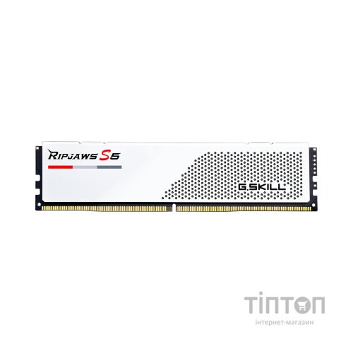 Модуль пам'яті для комп'ютера DDR5 32GB (2x16GB) 5200 MHz Ripjaws S5 White G.Skill (F5-5200J3636C16GX2-RS5W)