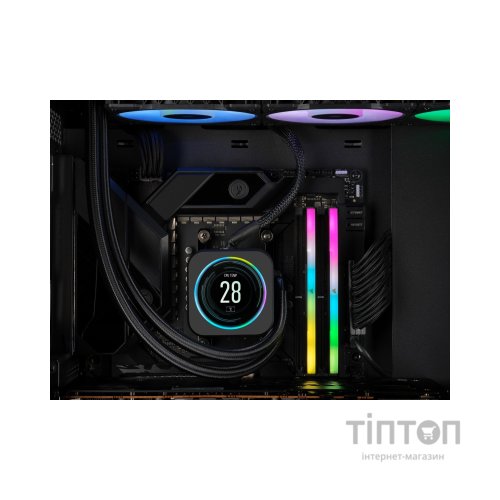 Модуль пам'яті для комп'ютера DDR5 32GB (2x16GB) 5200 MHz Vengeance RGB White Corsair (CMH32GX5M2B5200C40W)