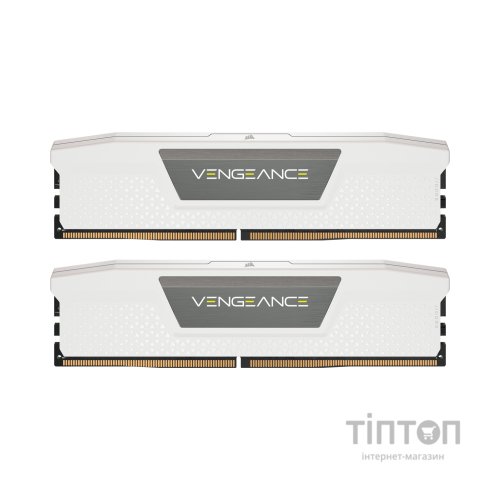 Модуль пам'яті для комп'ютера DDR5 32GB (2x16GB) 5200 MHzVengeance White Corsair (CMK32GX5M2B5200C40W)