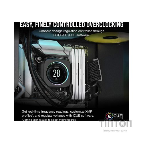 Модуль пам'яті для комп'ютера DDR5 32GB (2x16GB) 5200 MHzVengeance White Corsair (CMK32GX5M2B5200C40W)